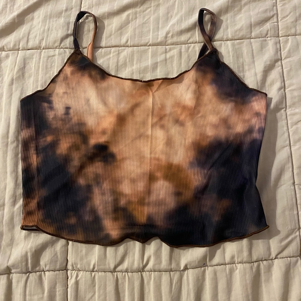 Black and brown crop top